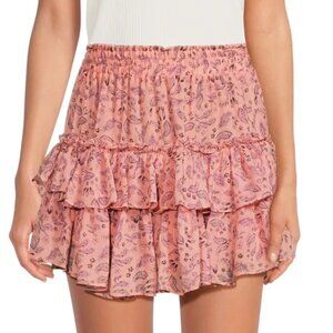 Misa Los Angeles Nahla skirt in Rose Paisley, XS, NWT